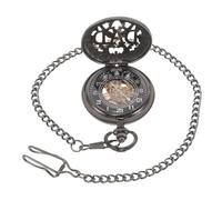 BESPORTBLE Montre Mécanique Analogique Montre De Poche à Chiffres Romains avec Engrenages Visibles pour Hommes pour Hommes Black
