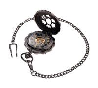 BESPORTBLE Montre Mécanique Vintage Squelette avec Romain Montre Ancienne Noir Accessoire Pratique et Décoratif pour Usage et Fêtes
