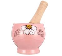 BESPORTBLE Mortier et Pilon Manuel en Céramique avec Pilon, Pot à Écraser L'ail et Épices, Ustensile Cuisine Simple pour Moudre Ail et Condiments, Taille Moyenne, Usage Couleur Aléatoire