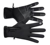 BESPORTBLE Moufles de Cyclisme d'hiver pour Homme, Noirs, Polaire, Tactiles | Antidérapants, Imperméables et Coupe-vent, pour Vtt et Route