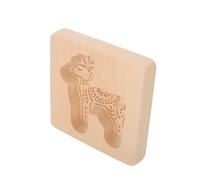 BESPORTBLE Moule à Biscuits en Bois Forme Cerf Petite Taille Relief Sculpté Fourniture de Boulangerie Créative pour Cuisson de Biscuits et Pâtisserie Artisanale