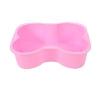 BESPORTBLE Moule à Gâteau d'Os en Silicone Rose Moule à Pâtisserie Antiadhésif Résistant à Haute Température 1 Pièce pour Gâteaux d'Anniversaire de Chiens et Occasions Spéciales
