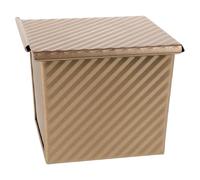 BESPORTBLE Moule à Mini 200g avec Couvercle Glissant, Antiadhésif en Acier Stable, Moule à Pâtisserie pour Four Domestique, pour Cuisson de Toasts et Pains Maison