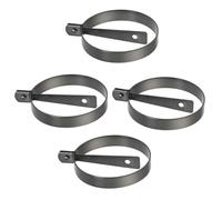 BESPORTBLE Moule à Œufs Antiadhésif Rond 4 Pièces, Épais et Résistant, Diamètre Standard, Cuisson Facile pour Œufs au Plat et Crêpes, Ustensile Cuisine pour Petit-Déjeuner Maison