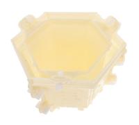 BESPORTBLE Moule pour Pot de Fleurs Abs Européen Moule Épais pour DIY Facile à Démouler pour Béton Ciment et Argile Pot Hexagonal Décoratif pour Jardin et