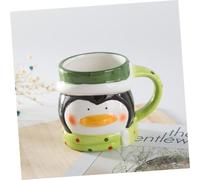 BESPORTBLE Mug en Céramique Pingouin de Noël Tasse à Café 1 Pièce Poignée Ergonomique Ouverture Arrondie Réutilisable et Écologique pour Boire Café ou Thé à la Maison