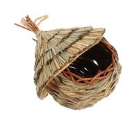 BESPORTBLE Nichoir en Paille Fait Main pour Pinsons Petit Écureuil Maison Dextérieur