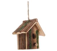 BESPORTBLE Nichoir Suspendu Naturel avec pour Jardin Extérieur Maison Oiseau Style Cottage Abri Ventilé pour Nidification des Petits Oiseaux