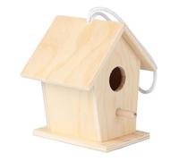 BESPORTBLE Nid Doiseau en Bois Fait à La Main Jouet Maison Doiseau Matériau de Peinture pour Le Développement de Limagination des Enfants