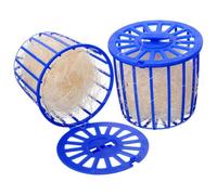 BESPORTBLE Nid en Cage Creuse 2 pièces Bleu en Plastique pour Oiseaux avec Fonction d'atténuation de l'ennui et Satisfaction de l'habitude d'escalade pour Petits Oiseaux en élevage