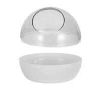 BESPORTBLE Nid Suspendu Transparent pour Oiseaux Finches et Canaris en Abs Léger, Design Optimisé pour Élevage Intérieur en Espace Compact, Facile à Observer