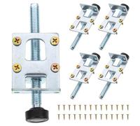 BESPORTBLE Niveleurs Robustes Réglables pour Meubles Grands, Acier Solide, Vis et Écrou de Serrage, pour Tables, Armoires et Chaises, Usage Intérieur, Lot de 4 Pièces