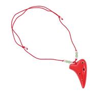 BESPORTBLE Ocarina Argile Dolomitique Rouge Instrument Musical Alto Mini Simple pour Débutants et Amateurs