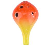 BESPORTBLE Ocarina Bouteille Céramique Dégradé Orange Instrument à Vent Facile à Apprendre pour Débutants Cadeau pour Amateurs de Musique