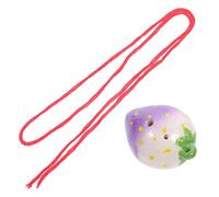 BESPORTBLE Ocarina Céramique Forme Fraise Instrument à Vent pour Garçon Fille Débutants Pratique Sonore Couleur Aléatoire Couleur Aléatoire