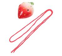 BESPORTBLE Ocarina Céramique Forme Fraise pour Débutants Garçon Fille Instrument Portable Pratique pour Apprentissage Couleur Aléatoire Couleur Aléatoire
