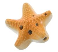 BESPORTBLE Ocarina Ocean Star Ocarina 6 trous en céramique - Flûte musicale pour enfants débutants - Cadeau chinois pour étudiants - Cadeau de fête sur la plage