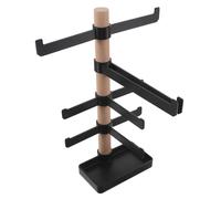 BESPORTBLE Organisateur de Rangement pour Équipement de Vélo Multifonction, Support Suspendu Noir pour Casques et Lunettes de Soleil, Porte-Accessoires Compact pour Bureau et Espace