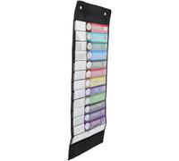 BESPORTBLE Organisateur Mural Cases Oxford Transparent avec Pochettes pour Planning Quotidien Calendrier et Emploi du Scolaire Pochette Suspendue Noir pour Salle de Classe et Bureau
