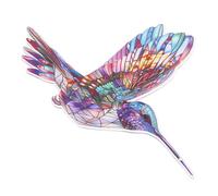 BESPORTBLE Ornement Acrylique Forme D'oiseau-mouche Attrape-soleil Pour Fenêtre Porche Ou Balcon Décoration Intérieure Suspendue Design Réaliste