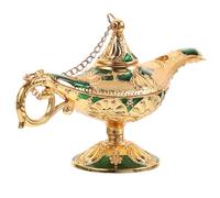 BESPORTBLE Ornement Doré à Motifs Luxueux Lampe Antique Décoration de Table Élégante pour Salon et Salle à Manger Adornment Créatif et Charmant pour Cadeaux et Décorations de Noël