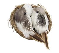 BESPORTBLE Ornements de nid d'oiseau nid d'oiseau Artificiel matériel Petit Accessoires de Jardin Ornement de Jardin Faux Oiseau décorations d'oiseaux pour la Maison Bois