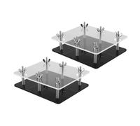 BESPORTBLE Outil D'alignement Correction de Cartes en Acrylique 2pcs avec Dispositif de Fixation Précis pour Réparation et Rangement de Cartes de Sport Pliées