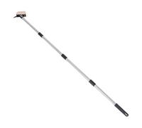 BESPORTBLE Outil pour Désherber avec Manche Long en Bois et Acier Inoxydable, Brosse Multifonction à Poils Denses pour Surfaces en Pierre et Lichen, Prise Ergonomique Stable
