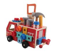 BESPORTBLE Outils Bois pour Camion Banc à Outils pour Garçon Fille Jouets De Construction Montessori Boîte Apprentissage Stem pour Jeux De Rôle