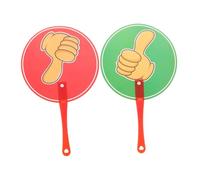 BESPORTBLE Pagaies Pédagogiques Carton Oui Non pour Élèves Vote Interactif Classe Matériel Éducatif pour Enseignants et Apprentissage Collaboratif