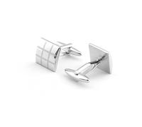 BESPORTBLE Paire Bout de Manchette gravé au Coups de Manchette pour Hommes Boutons de Manchette en métal Bouton de Manche Bout de Manchette en cuivre Silver