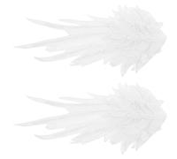 BESPORTBLE Paire de Pinces à Cheveux Décoratives Réutilisables D’ailes D’ange Blanches, Petite Pince à Coiffe Légère en Matériau Résistant, pour Coiffures Cosplay et Accessoires de Fête