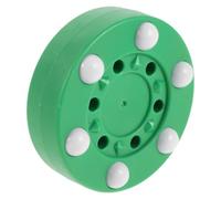 BESPORTBLE Palet de Roller Hockey Vert à Six roulettes en PP Résistant pour Entraînement Précis et Stable pour Matchs de Roller Hockey