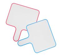 BESPORTBLE Palettes Effaçables à Sec Poignée Ergonomique Lot de 2 Double Face en Abs et Pet, Tableau Portatif Pratique pour Score et Vote en Réunion ou Éducation