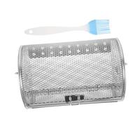 BESPORTBLE Panier à Griller Rotatif pour Four Rôtissoire à Légumes avec Tambour Panier à Frites Métal Outil De Cuisson avec Boucle De Verrouillage