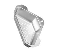 BESPORTBLE Panier Égouttoir Angle Acier Inoxydable Support Drainage et Rangement pour Évier de Cuisine Léger Bords Arrondis Porte Éponge et Filtre Coin Résistant