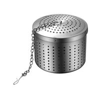 BESPORTBLE Panier Filtrant Ménager en Acier Inoxydable 304 Grosse Boule à Épices Perforée pour Infusion de Thé Saumure et Soupe Accessoire Polyvalent Chaîne Suspendue Pratique Usage la