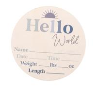 BESPORTBLE Panneau de Bienvenue pour Panneau Bienvenue au Monde Né Carte Mensuelle pour Annonce de Arrivée Prénom