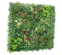 BESPORTBLE Panneau Mur Végétal Artificiel Haie Synthétique Résistante Uv Décoration Murale Intérieur Extérieur Toile De Fond Plantes Vertes Faux Feuillage Pour Jardin Boutique Fête