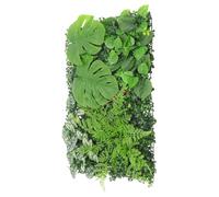 BESPORTBLE Panneau Mural Végétal Artificiel Gazon Plastique Décor Mural Extérieur Intérieur Panneau de Plantes Artificielles Réaliste Monstera Haie Végétale Décorative pour Magasin et