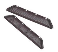 BESPORTBLE Panneaux Latéraux Rectangulaires Design Espace Optimisé en Plastique Compatible Universellement, Lot de 2 Pièces Couleur Café, Motif Brique pour Jardinière de Balcon pour Jardin