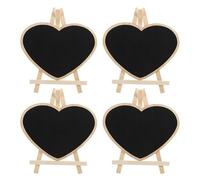 BESPORTBLE Panneaux Tableau Noir Support Vertical en Bois de Buis Lot de 4 Tableau Noir de Table Décoratif Garçon et Filles, pour Bureau et Maison