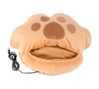 BESPORTBLE Pantoufles Chauffants USB en Peluche pour Pieds Chauffe-Pieds d'Hiver Unisexe Taille Unique Intérieur Isolant Thermique Semelle Antidérapante Kaki Réchauffement Rapide pour