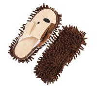 BESPORTBLE Pantoufles Vadrouille Chenille Lavables pour Nettoyage de Sol Absorption Eau Élevée Chaussures Intérieures Silencieuses Adaptées Aux Adultes Chaussons Mops pour Poussière et Poils