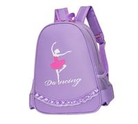 BESPORTBLE Paquet à Dos Danse Classique Ballerine pour Fille, Tissu Oxford Polyester, Grand Volume, Léger et Solide, Paquet à Dos Garçon et Filles pour École et Sorties, Couleur Violet Clair