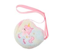 BESPORTBLE Paquet Bandoulière Licorne pour Fille en Peluche Douce Petit Paquet à Main Cœur Mignon Pastel avec Bandoulière Régulable Dessin Animé Léger pour L'école Sorties