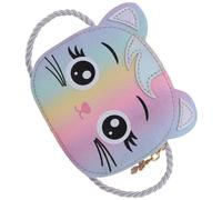 BESPORTBLE Paquet Bandoulière pour Filles Motif Chat Cartoon, Mini Paquet en Tissu Polyester, Léger et Pratique, Garçon et Filles Tout-Petit, Usage Quotidien et Présent d'anniversaire,