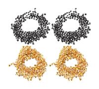 BESPORTBLE Paquet de 2 Diamants Acryliques Dorés et Noirs Strass Pointus pour Décoration Mariage Noël Fête Perles Table Scatter pour Vase Boîte Maquillage Ambiance Festive
