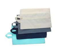 BESPORTBLE Paquet De Rangement De Voyage Portable pour Chaussures Organisateur Léger en Nylon Solide Pochette Antidérapante Imperméable 4 Pièces Multicolores pour Déplacement