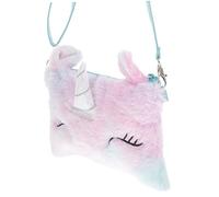 BESPORTBLE Paquet Licorne en Peluche Garçon Et Filles Bandoulière Réglable Bleu Clair Paquet à Main Arc-en-Ciel Présent Anniversaire Fille Peluche Douce Légère